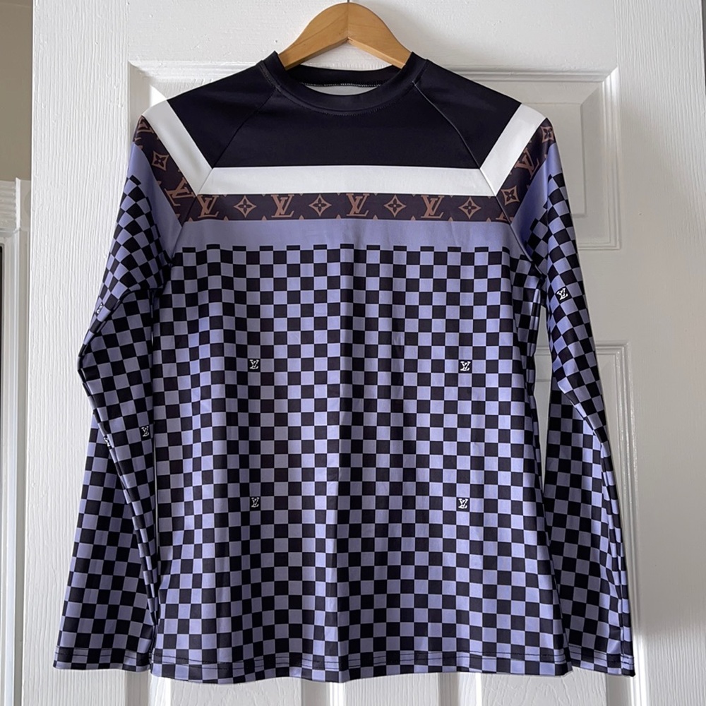 Louis Vuitton long sleeve shirt (black and purple)